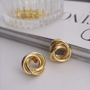 Twisted Gold Studs