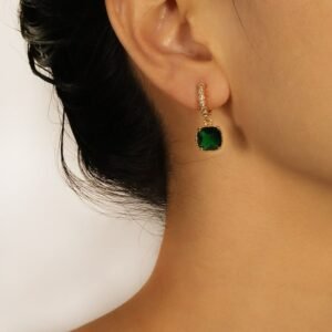 Gemstone-Decor-Drop-Earrings
